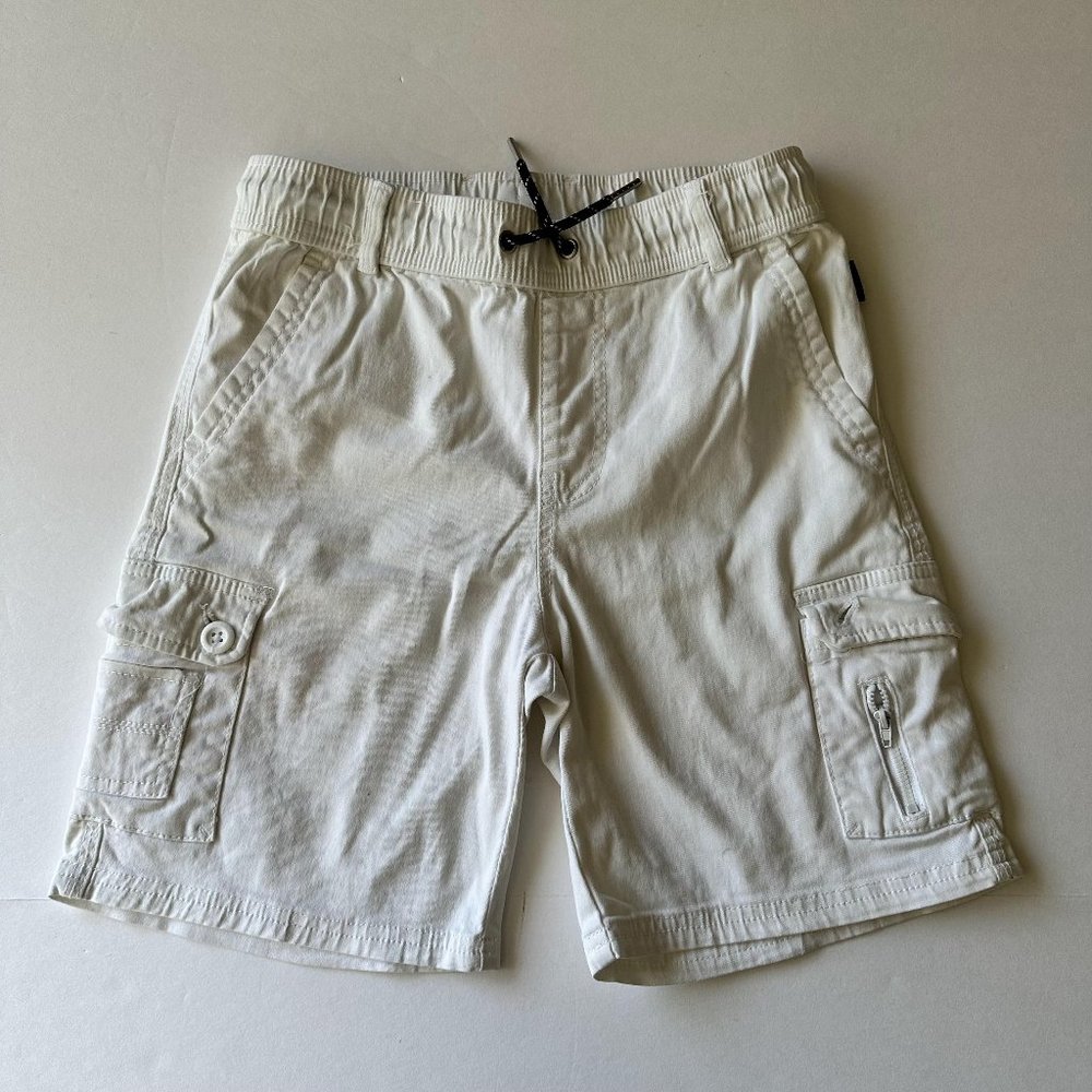 Ring of Fire Cargo Shorts Boys Size M W26 Drawstrings 6 in Inseam Pockets Cotton